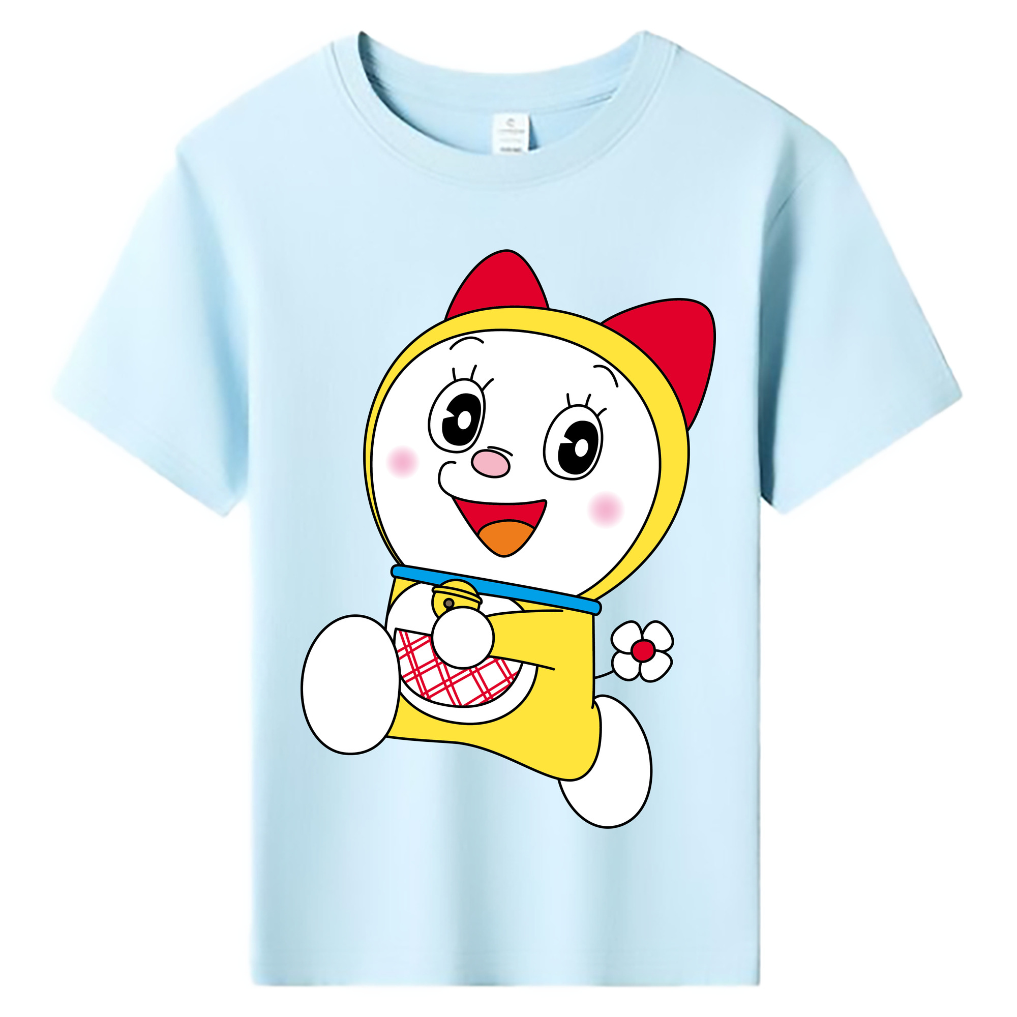 （画像用） ドラえもん ドラミ Doraemon Dorami 綿100％キッズTシャツ（フロントプリント）